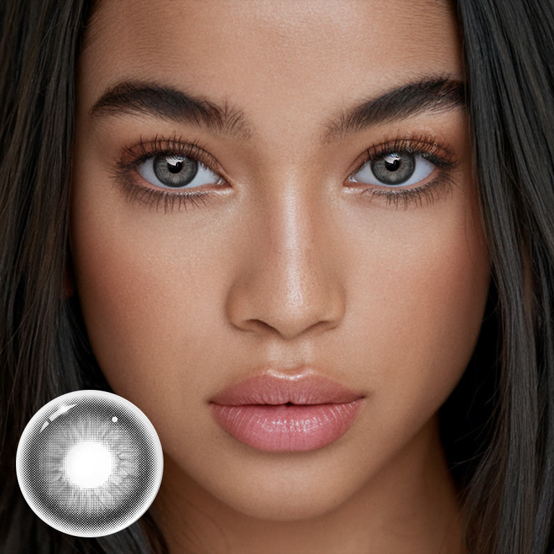 Coleyes – No Makeup Tuesday – Grau-schwarze Jahreskontaktlinsen mit Sehstärke - image 2