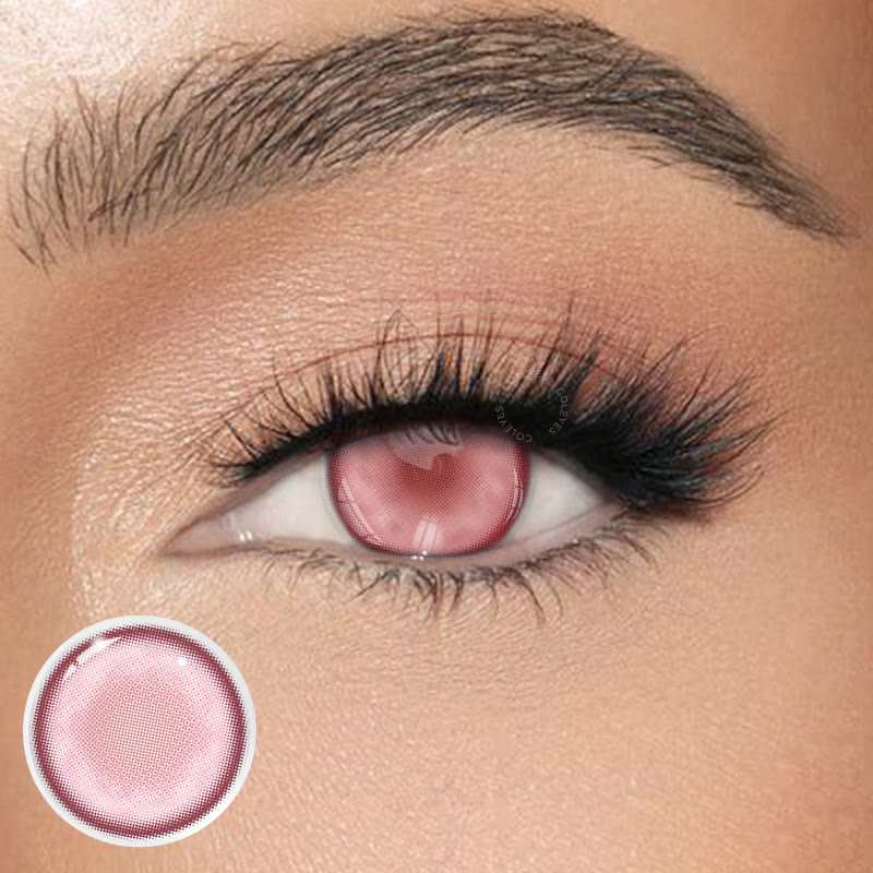Coleyes Madoka Kaname Pink Jährliche Cosplay Farbige Kontaktlinsen - image 1