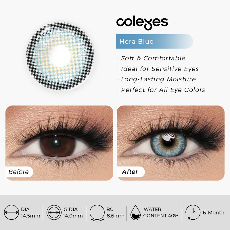 Coleyes Hera Blue 6-Monats-Kontaktlinsen mit Sehstärke - image 11
