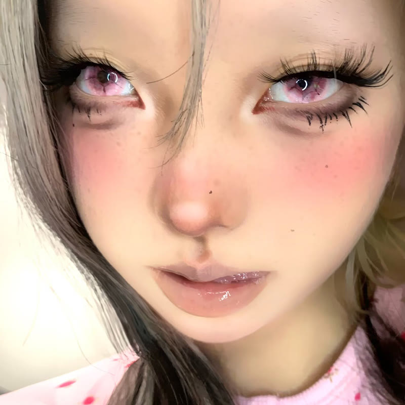 Coleyes Cinder Kiss Rote 6-Monats-Cosplay-Farbkontaktlinsen - image 6