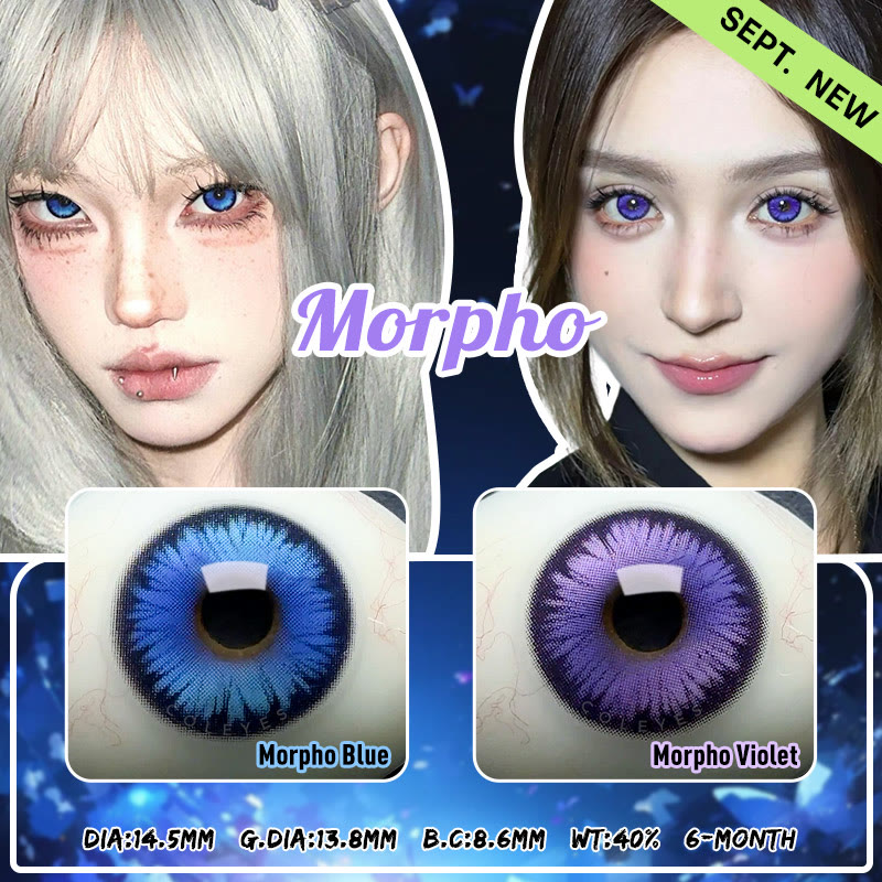 Coleyes Morpho Blue Farbige Kontaktlinsen mit Sehstärke für 6 Monate - image 10