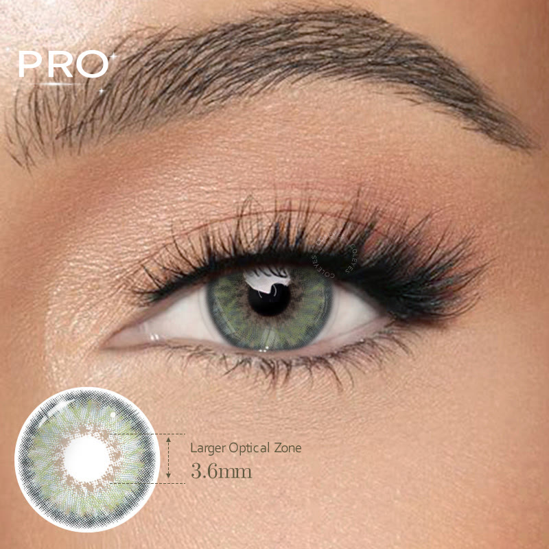 Coleyes Dawn Grey Green Pro farbige Kontaktlinsen mit Sehstärke - Dawn Grey Green Pro (jährlich) - -8,00 - Pro-MI23-5 - image 1