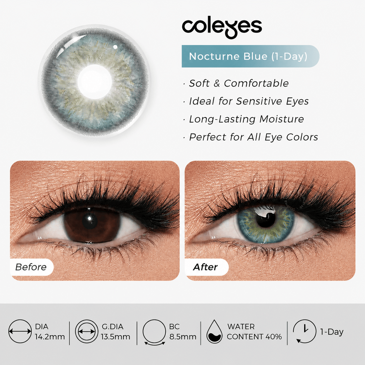 Coleyes Nocturne Blue Tages-Kontaktlinsen - image 19