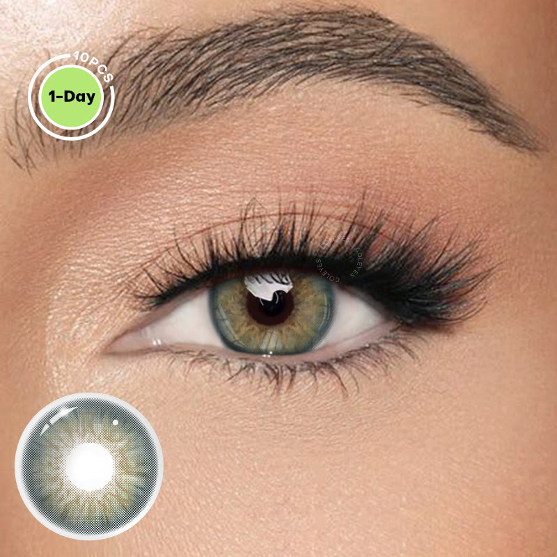 Coleyes Kaleido Green 1-Tages-Farblinsen mit Sehstärke - Kaleido Green (1-Tages-Packung: 10 Stück) - -8,00 - TD542_GN - image 1