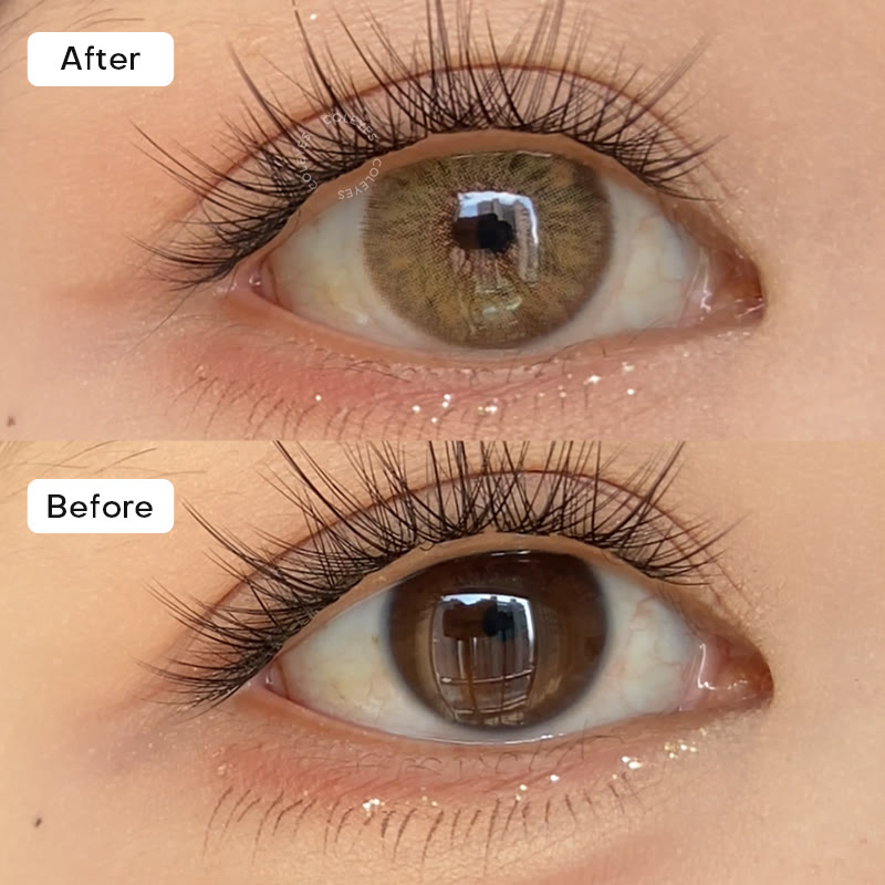 Coleyes Dawn Brown Kontaktlinsen mit kleiner Pupille - image 2