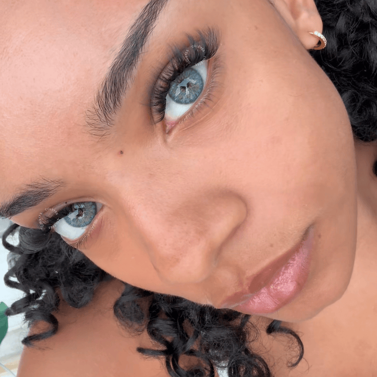 Coleyes Dawn Blue Farbige Kontaktlinsen für kleine Pupillen - image 3