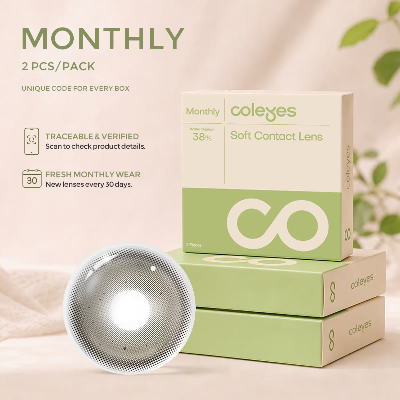 Coleyes Bare Olive Monats-Kontaktlinsen mit Farbverschreibung - image 2