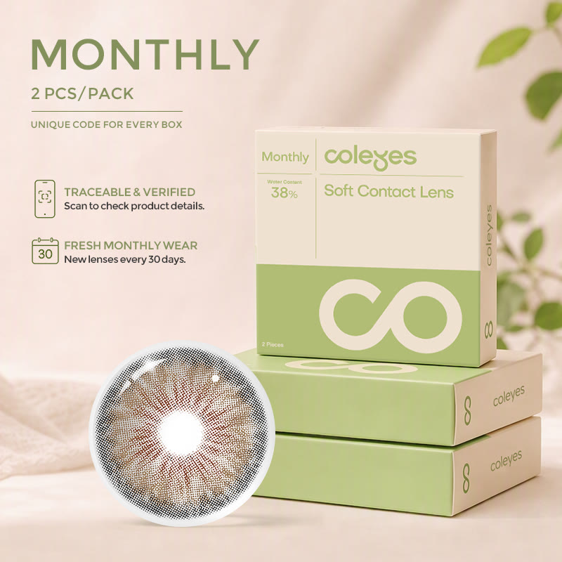 Coleyes Muse Braune Monatslinsen mit kleiner Pupille - image 2