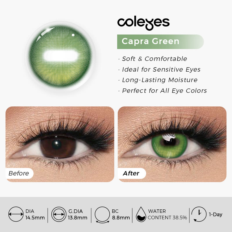 Coleyes Capra Grüne Cosplay-Kontaktlinsen | 1 Tag - 4 Stück - image 7