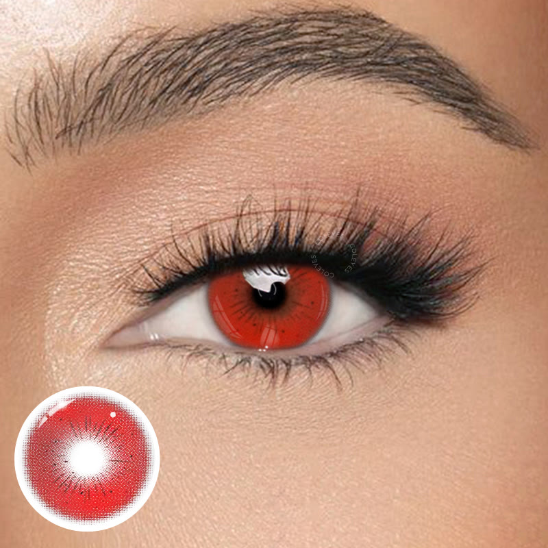 Coleyes Lethal Red Jahres-Cosplay-Kontaktlinsen - Lethal Red - 0,00 - FCC859_RD - image 1