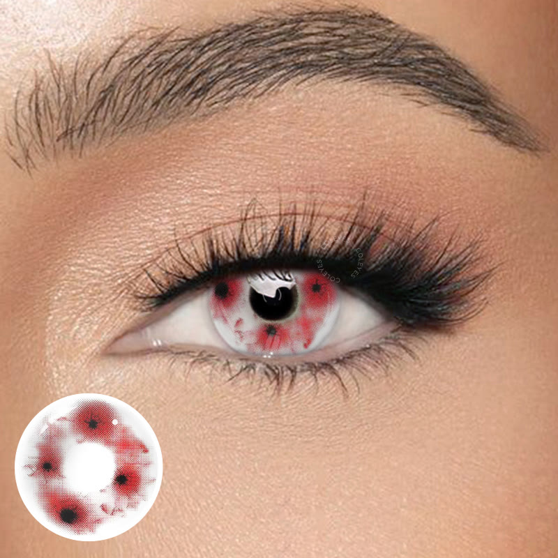 Coleyes Bleed Red – Jährliche Cosplay-Farbkontaktlinsen - Blute Rot - RY1012 - 0,00 - image 1