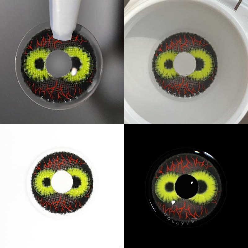 Coleyes Doppelsicht Gelbe Jahres-Cosplay-Kontaktlinsen - image 3