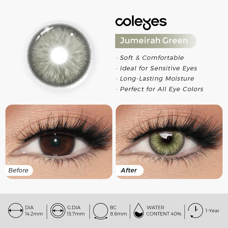 Coleyes Jumeirah Grüne Jahres-Kontaktlinsen - image 6