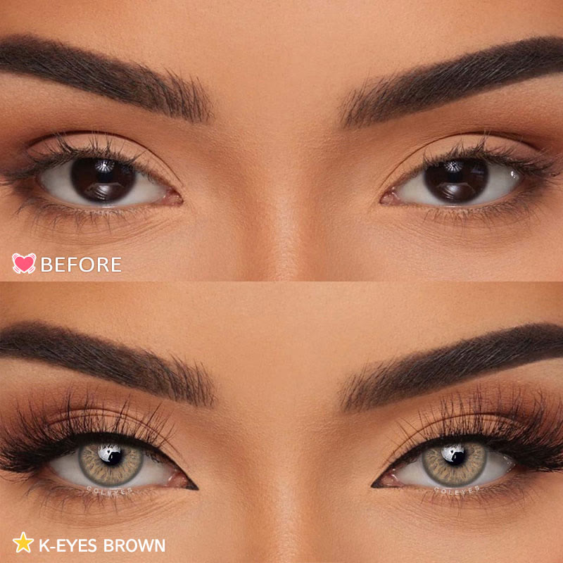 Coleyes K-Eyes Braune farbige Jahreskontaktlinsen - image 5