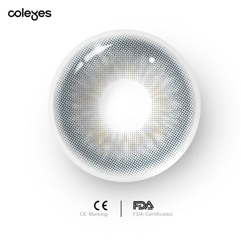 Coleyes DNA Taylor Ⅱ Blaugraue farbige Jahreskontaktlinsen mit Sehstärke - image 8