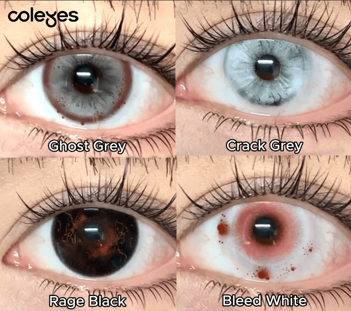 Coleyes Crack Grey 1-Tages-Cosplay-Farbkontaktlinsen - image 7