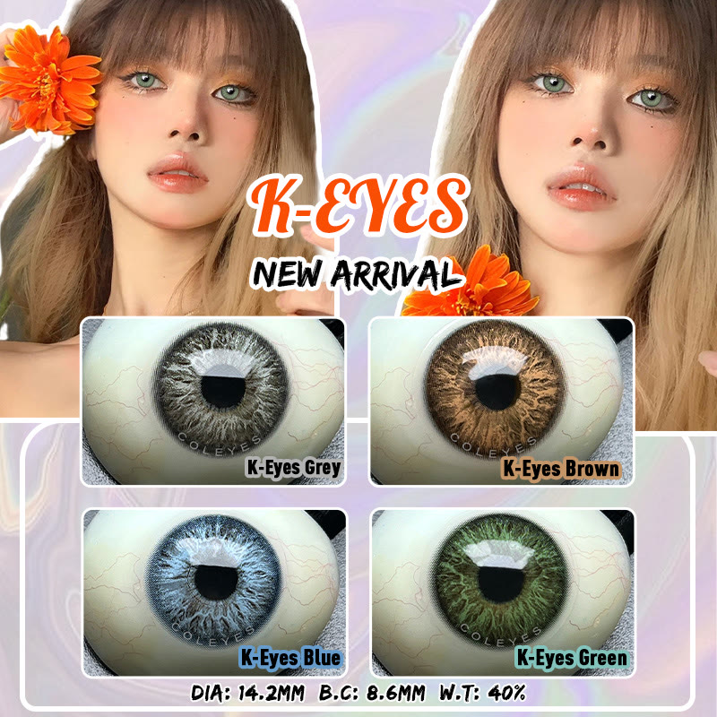 Coleyes K-Eyes Blaue Jahreskontaktlinsen - image 12