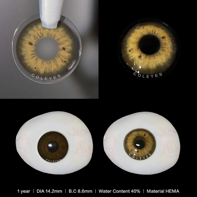 Coleyes Stunna Braune farbige Kontaktlinsen mit Sehstärke für das Jahr - image 4