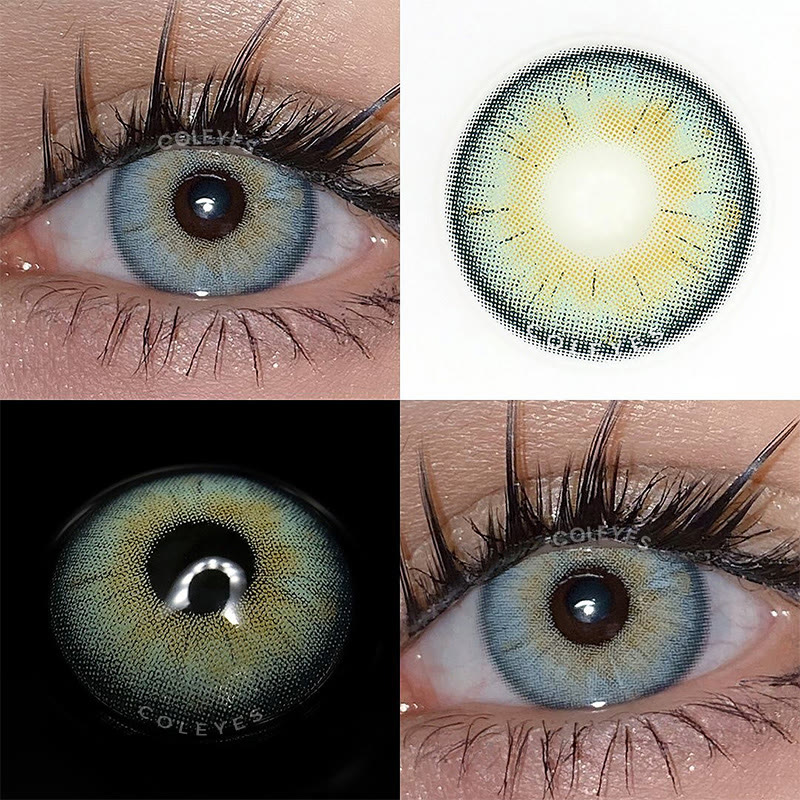 Coleyes Gene Iris Grüne farbige Jahreskontaktlinsen - image 7