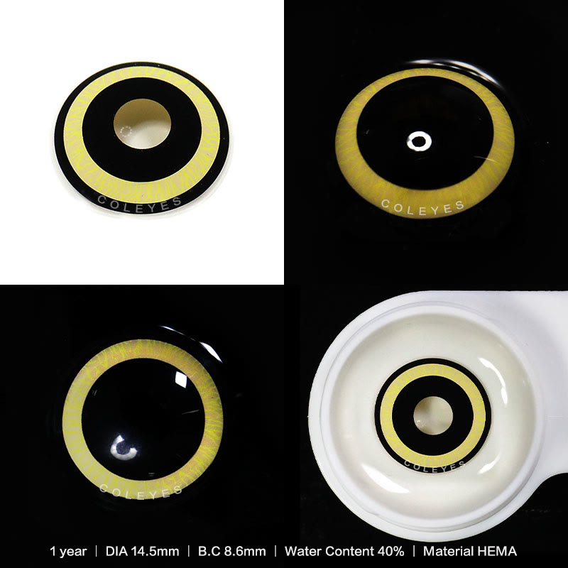 Coleyes Nebula Yellow Jährliche farbige Cosplay-Kontaktlinsen - image 6