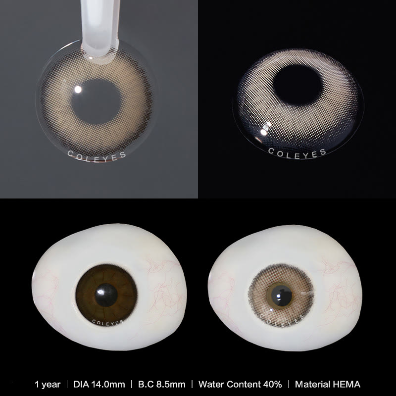Coleyes Tigerauge Braune farbige Jahreskontaktlinsen mit Sehstärke - image 5