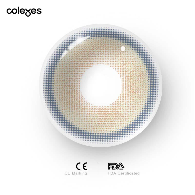 Coleyes Genshin Moon Brown Farbige Jahreskontaktlinsen mit Sehstärke - image 6