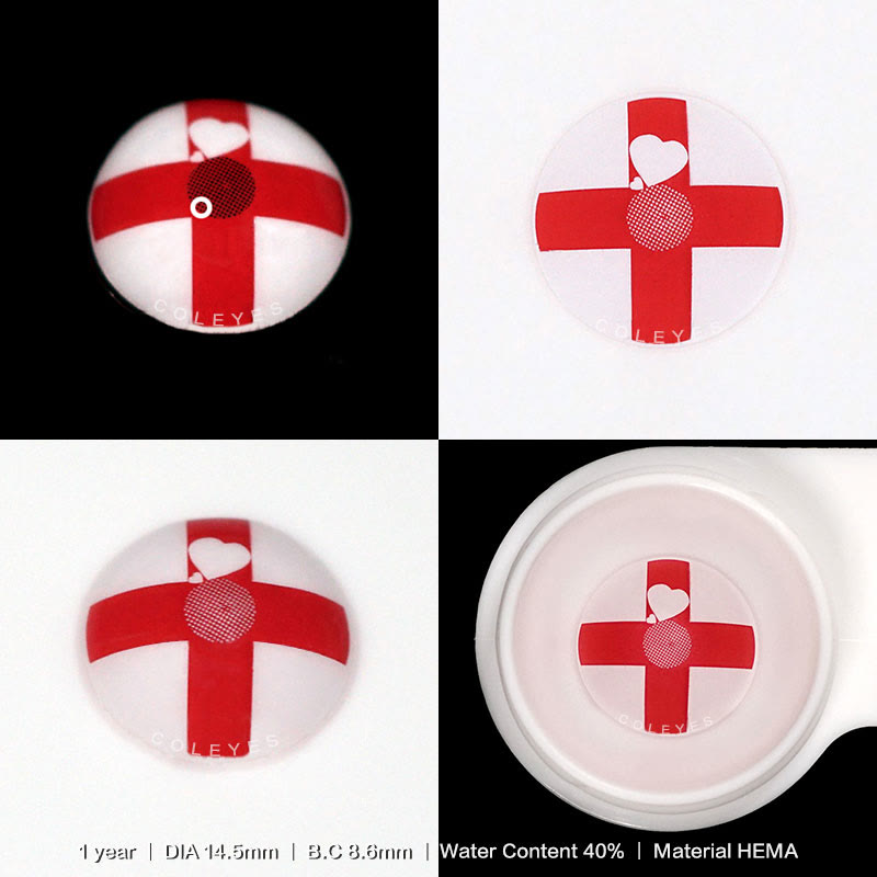 Coleyes Cross Red – Jährliche farbige Cosplay-Kontaktlinsen - image 7
