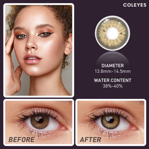 Coleyes Stunna Braune farbige Kontaktlinsen mit Sehstärke für das Jahr - image 11