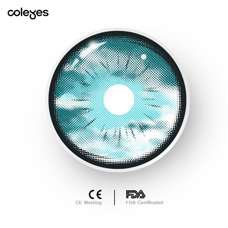 Coleyes Satoru Gojo Himmelblaue jährliche Cosplay-Farbkontaktlinsen - image 4