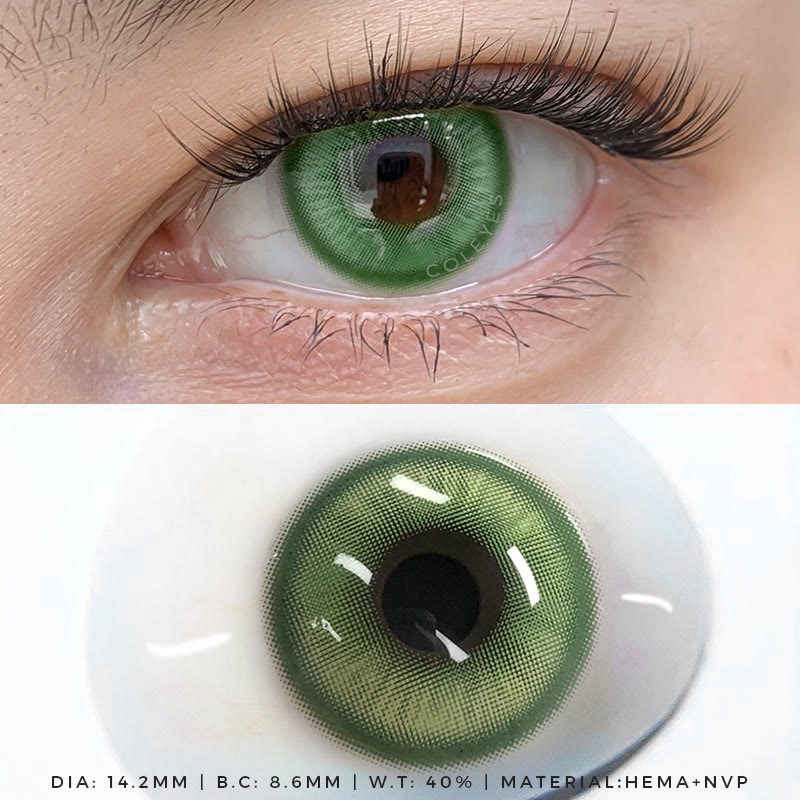 Coleyes Sassy Grüne farbige Kontaktlinsen mit Sehstärke für das ganze Jahr - image 4