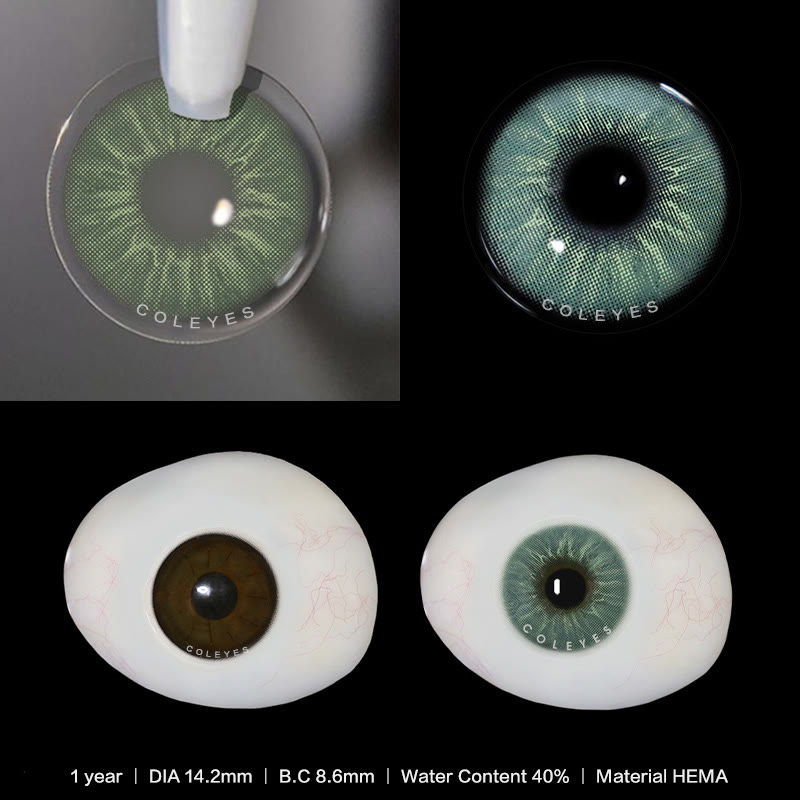 Coleyes Profound Green Farbige Jahreskontaktlinsen mit Sehstärke - image 10