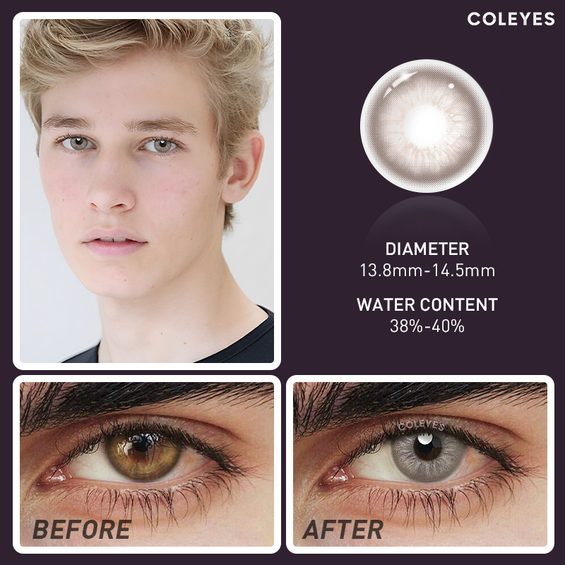 Coleyes No Makeup Friday – Braune farbige Kontaktlinsen für Männer - image 5