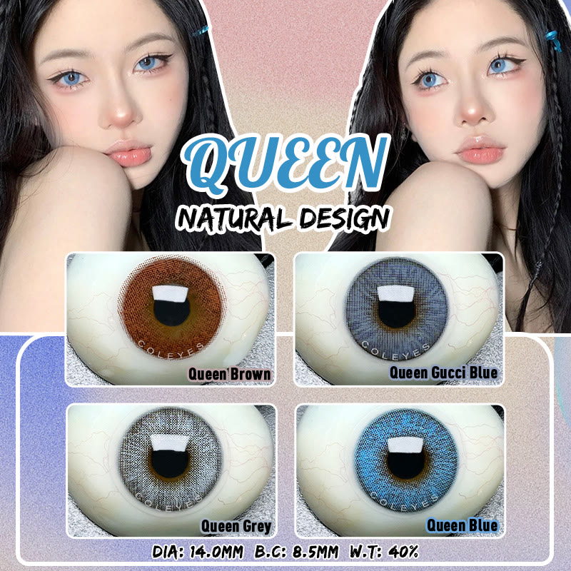 Coleyes Queen Blue – Farbige Jahreskontaktlinsen mit Sehstärke - image 7