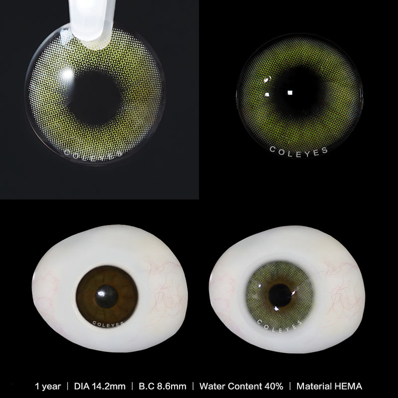 Coleyes Aurora Sky Grey Farbige Jahreskontaktlinsen mit Sehstärke - image 5