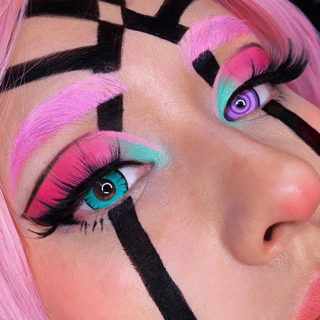 Coleyes Uzui Tengen Violette Jahreskontaktlinsen mit Sehstärke für Cosplay - image 3