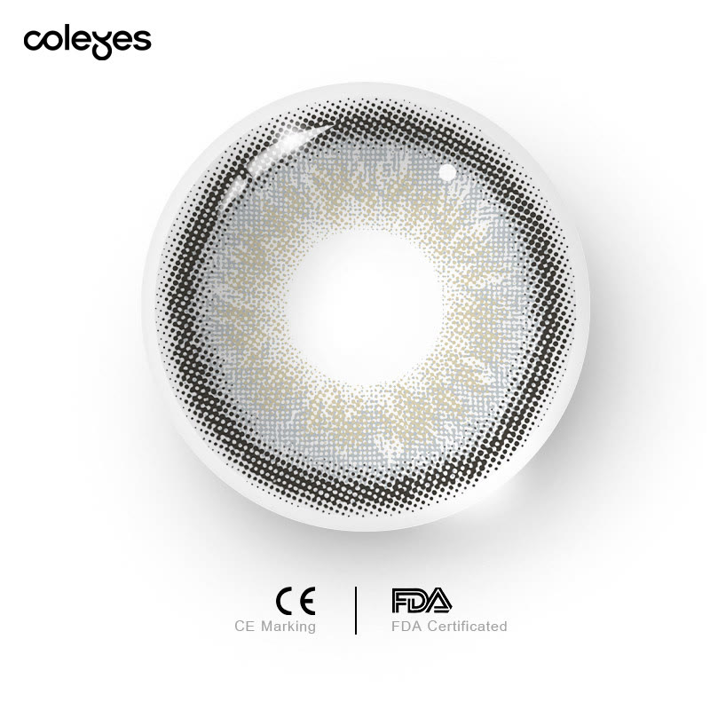 Coleyes Moonbeam Graue farbige Jahreskontaktlinsen mit Sehstärke - image 6