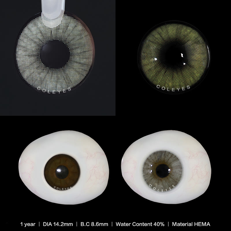 Coleyes Hid Cristal farbige Jahreskontaktlinsen mit Sehstärke - image 4
