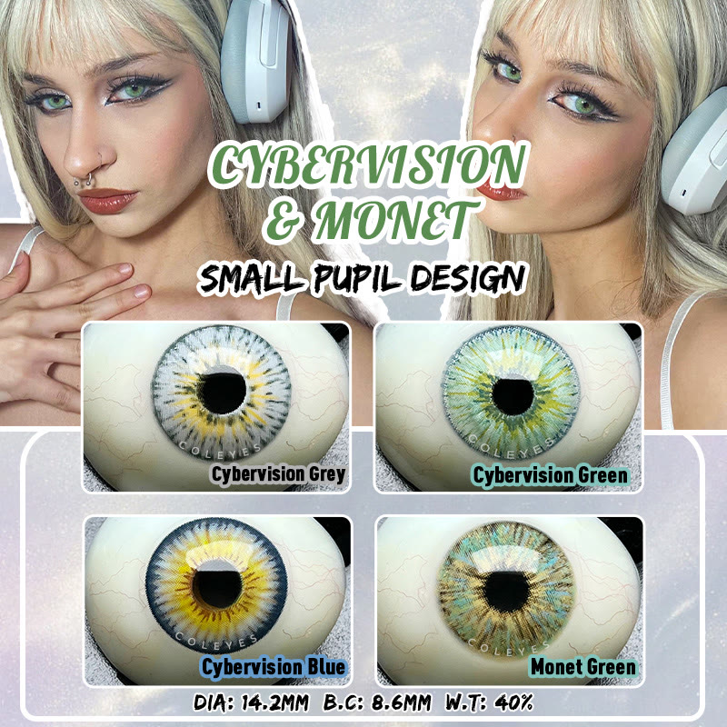 Coleyes Cybervision Blaue farbige Jahreskontaktlinsen - image 11