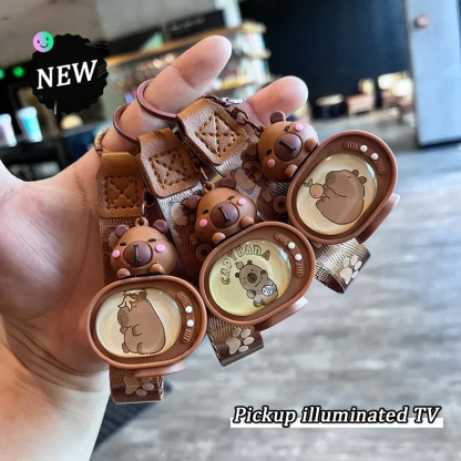 Cute Capybara Glowing TV Pendant