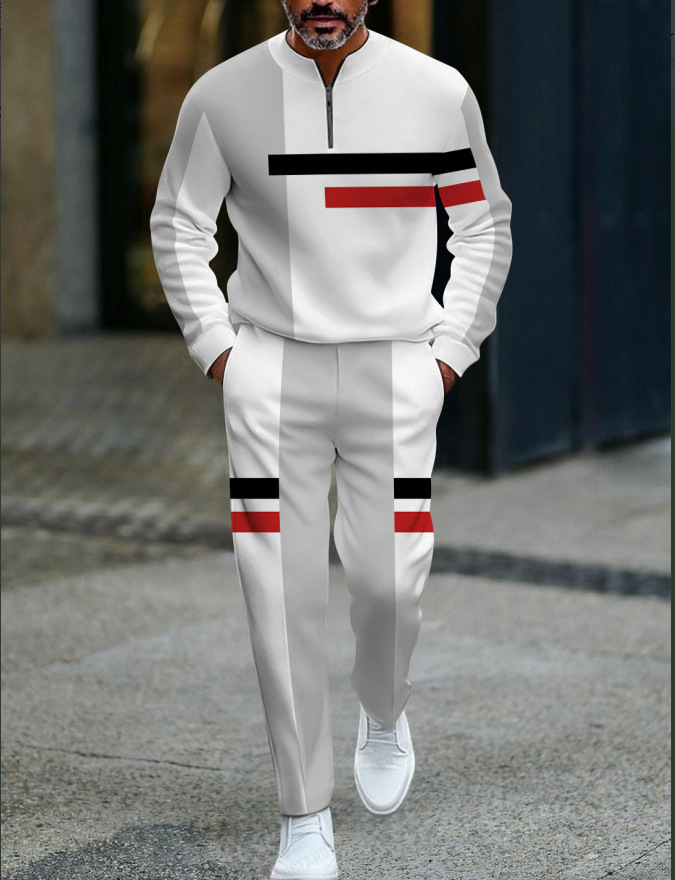🧢 Men’s Zip Pullover Tracksuit – New Arrival