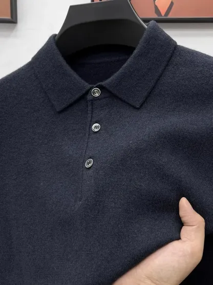 Men's business casual high-end cashmere sweater