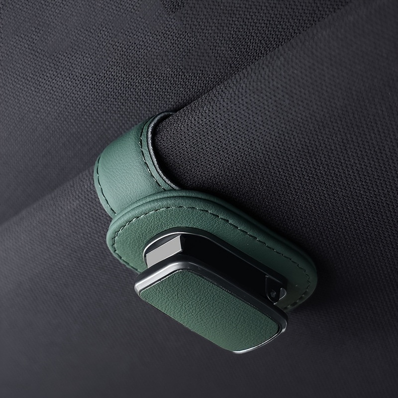 🚗Car Sun Visor Glasses Clip Leather Sunglasses Holder
