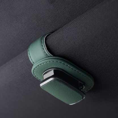 🚗Car Sun Visor Glasses Clip Leather Sunglasses Holder