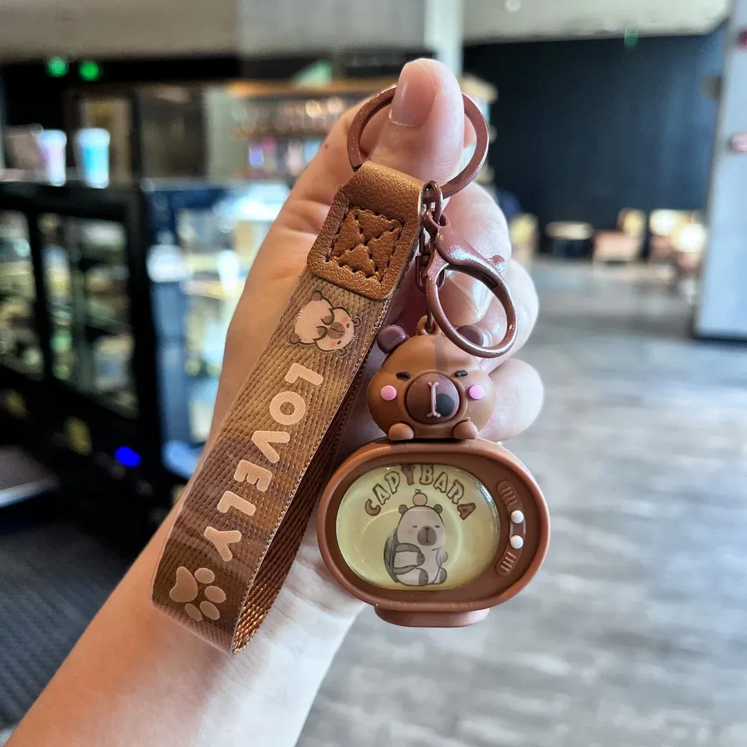 Cute Capybara Glowing TV Pendant