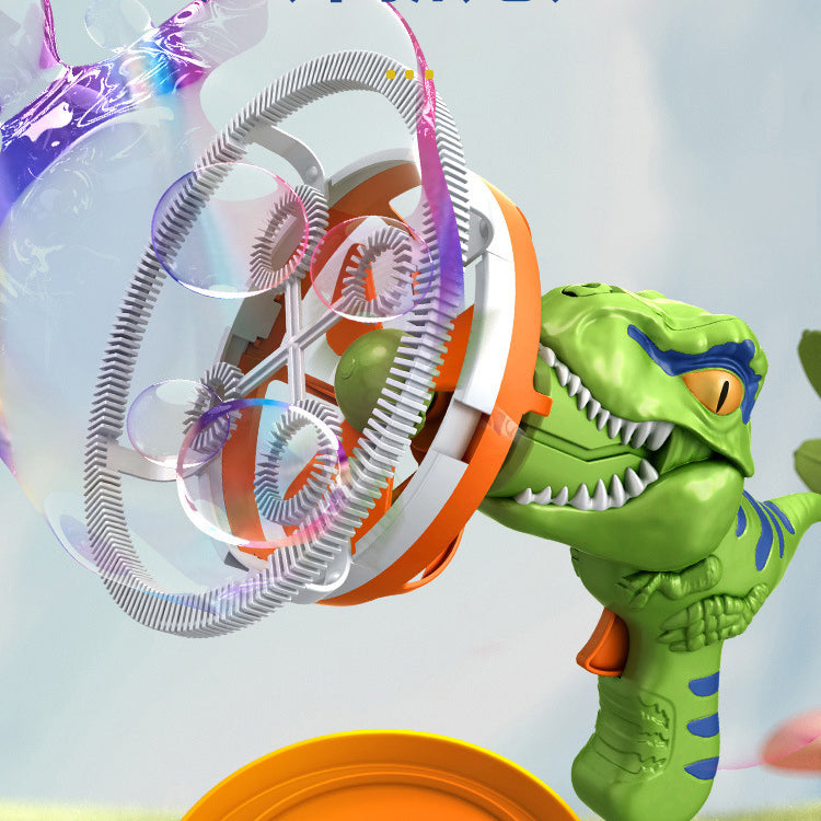 Dinosaur Bubble Machine Children's Electric Fan Bubble Gun Toy