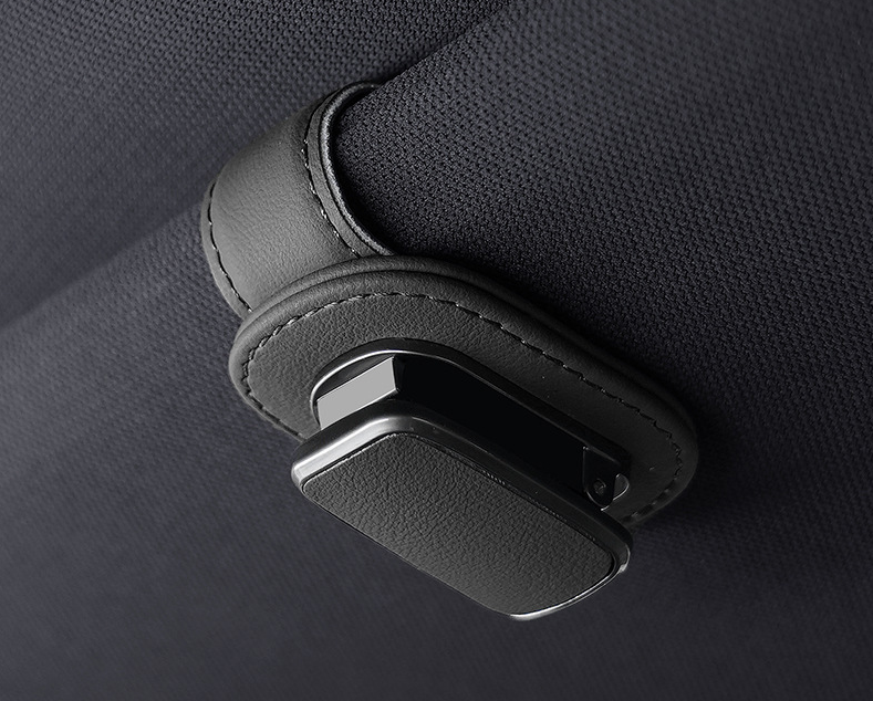 🚗Car Sun Visor Glasses Clip Leather Sunglasses Holder