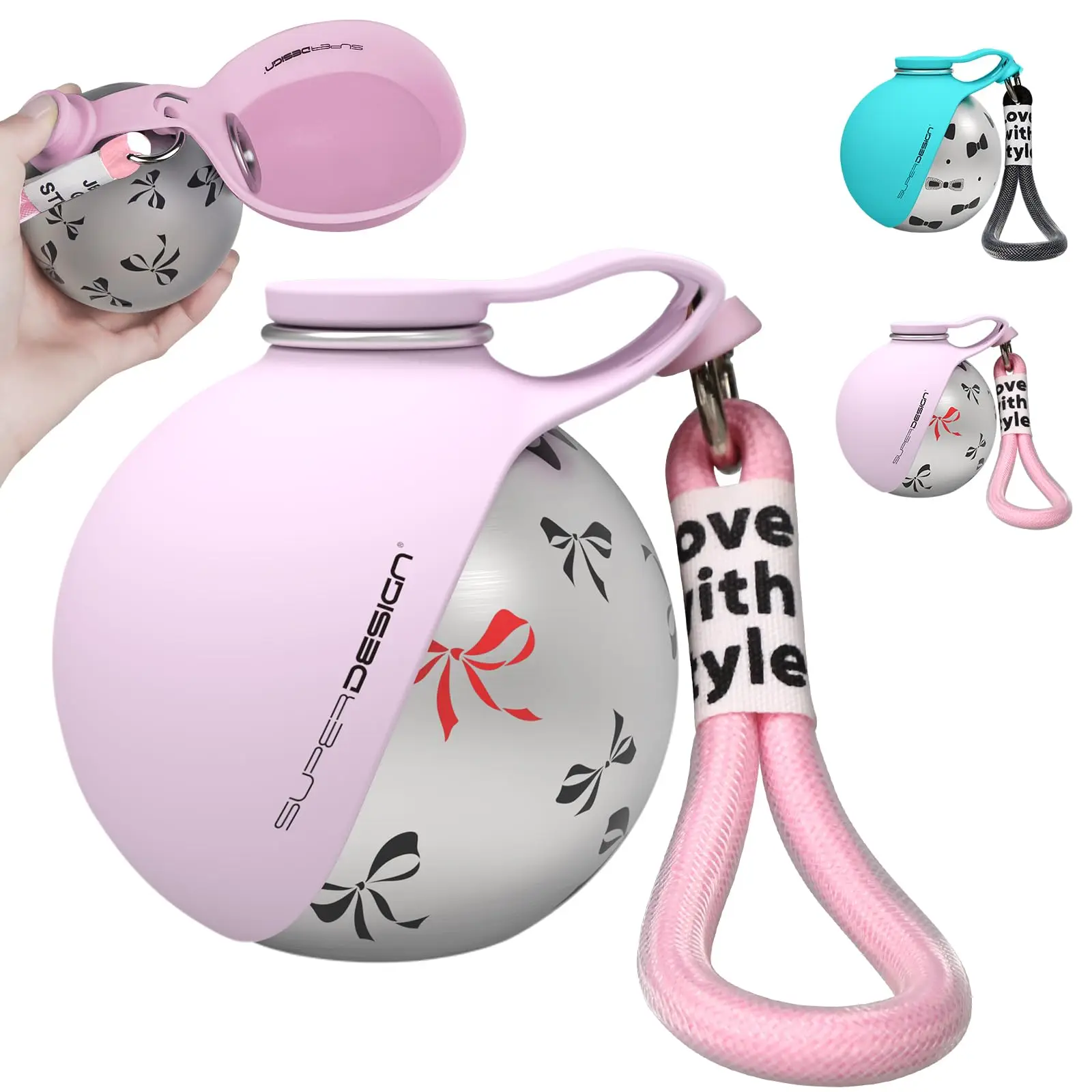 2-in-1 Portable Dog Water Bottle | Leak-Proof Travel Water Bowl for Small Dogs