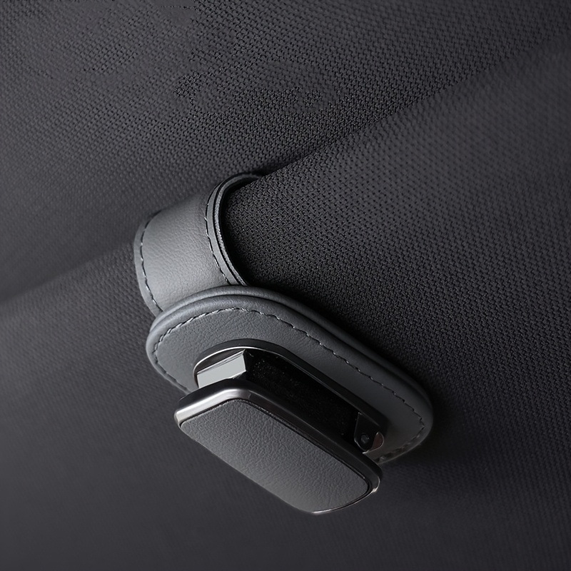 🚗Car Sun Visor Glasses Clip Leather Sunglasses Holder