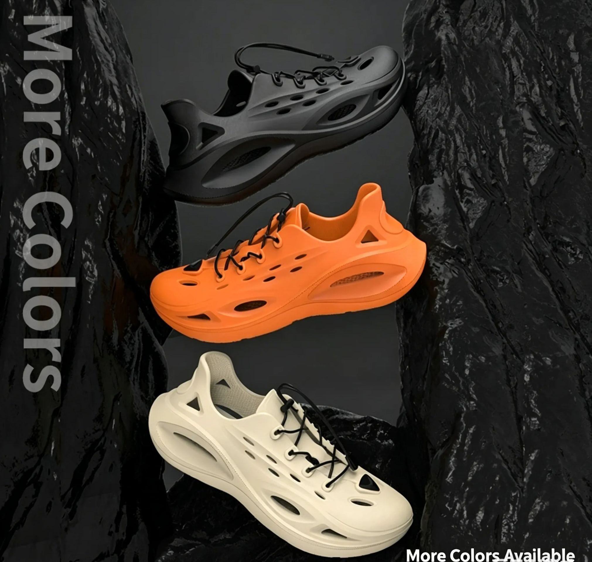 Croc Shoes Men'S Summer New Style External Breathable Thick-Soled Casual Sports Wear-Resistant Beach Wading Sandals