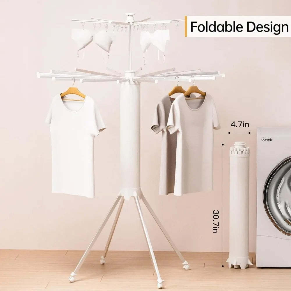 Double Layer Compact Clothes Drying Rack